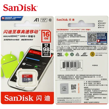 SanDisk A1 Card de Memorie DE 256 200GB 128GB citit până la 98MB/s 64 GB card Micro sd 32GB Class10 UHS-1 flash card de Memorie Microsd TF