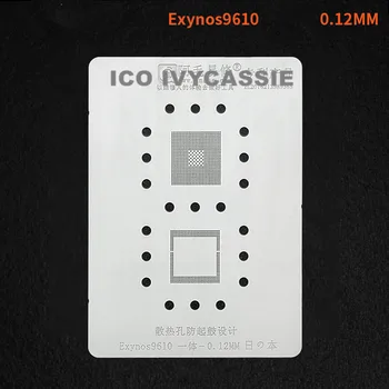 Pentru Exynos9610 CPU RAM BGA Stencil Reballing IC Pin de Lipire Staniu Planta Net Amaoe Gaură Pătrată Încălzire Șablon Remaniere Stencil