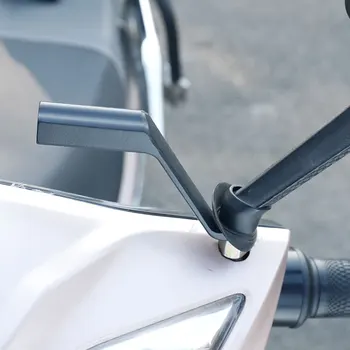 Deemount E-Biciclete Ghidon Oglindă Bază Muntele Extins Aliaj Suport Motocicleta Scuter 5CM Bar pentru Suport de Telefon Cușcă de Sticlă Raft