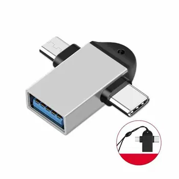 2-in-1 Type-C USB OTG Micro Adaptoare de Transmisie de Date Adaptor Pentru Mouse-ul Tableta de Hard Disk Telefon Adaptor OTG Accesorii Telefon