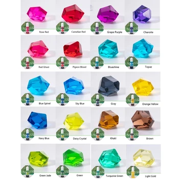 24 De Culori De Cristal Transparent Pigment Colorant Concentrat Rasina De Colorat De Artă
